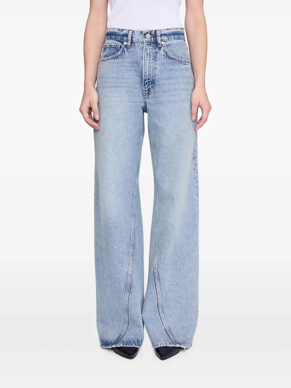 ANINE BING Brie 33" jeans Blauw