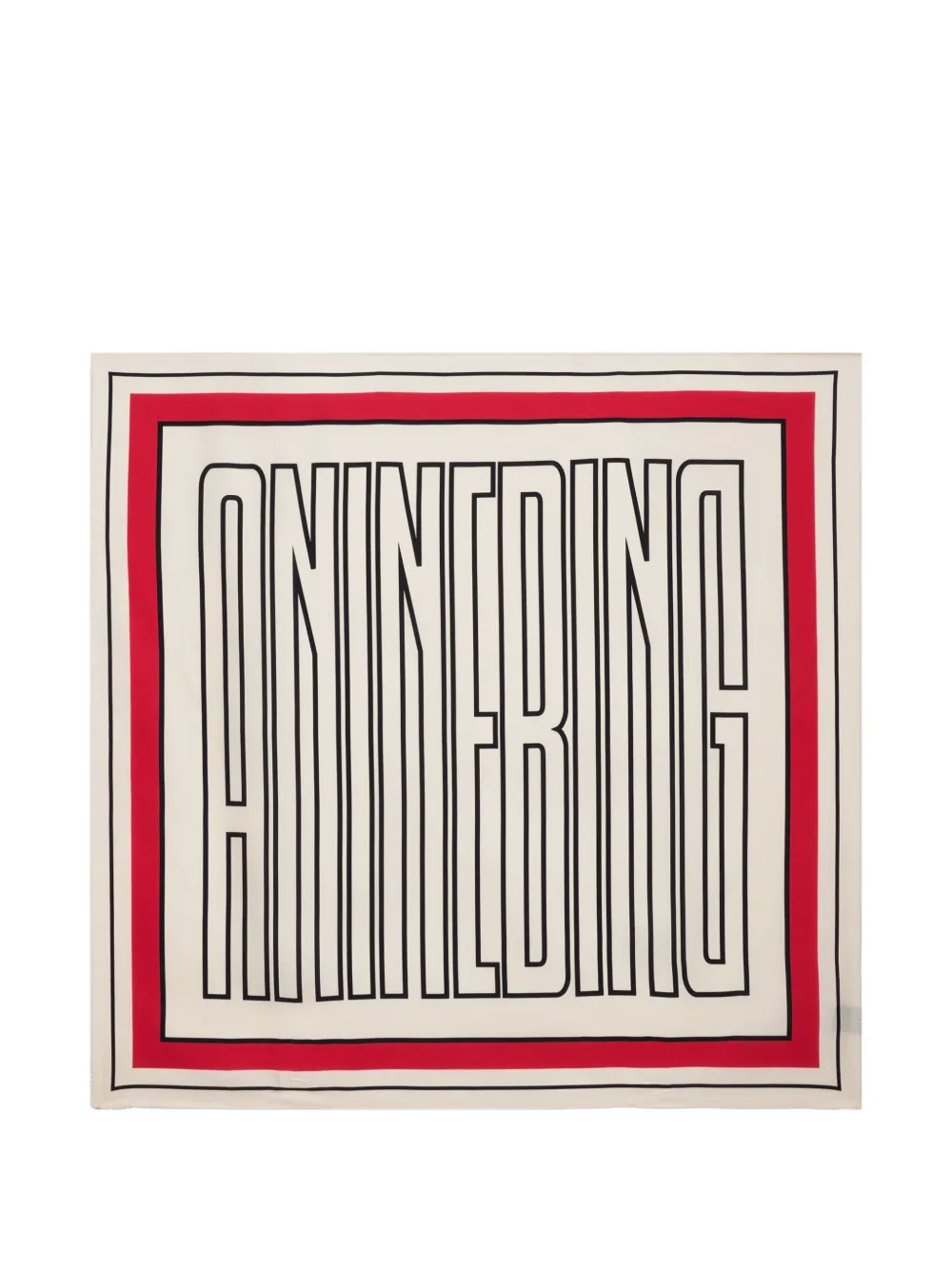 ANINE BING York scarf - Rosso