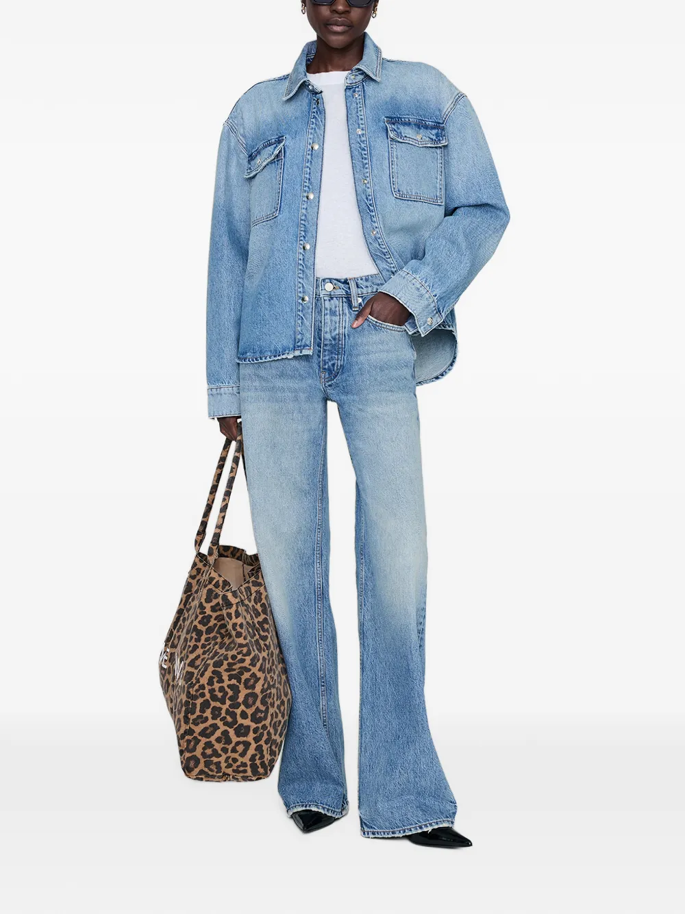 ANINE BING Hugh 32" jeans Blauw