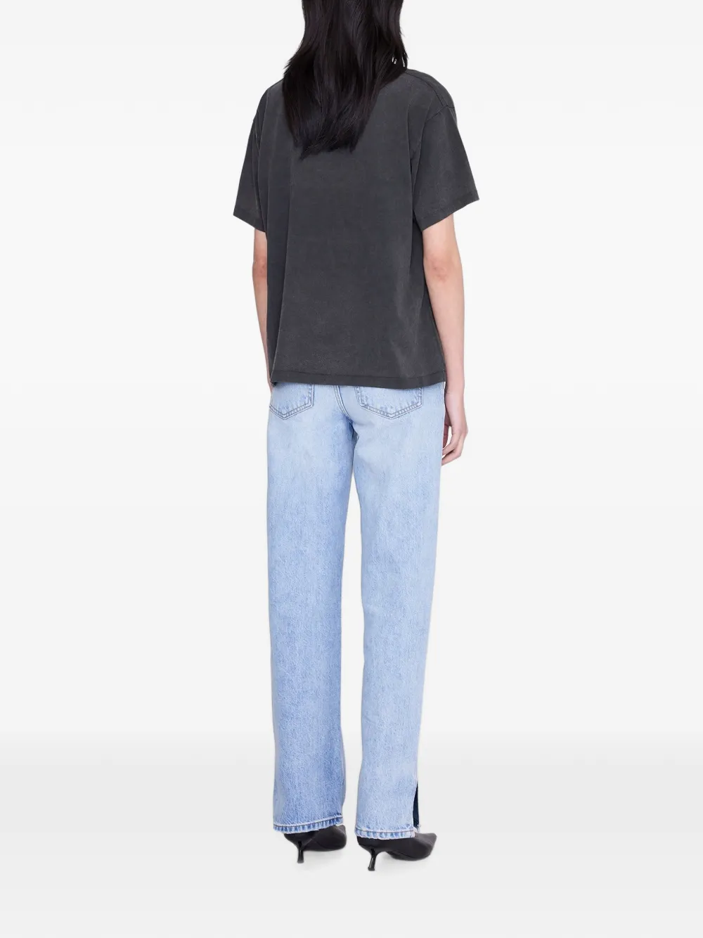 ANINE BING Cade T-shirt Leo Muse Zwart