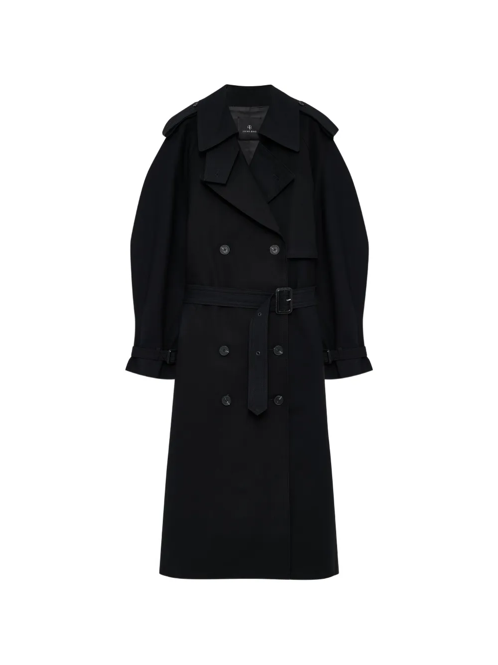 ANINE BING Pascale maxi trench - Nero