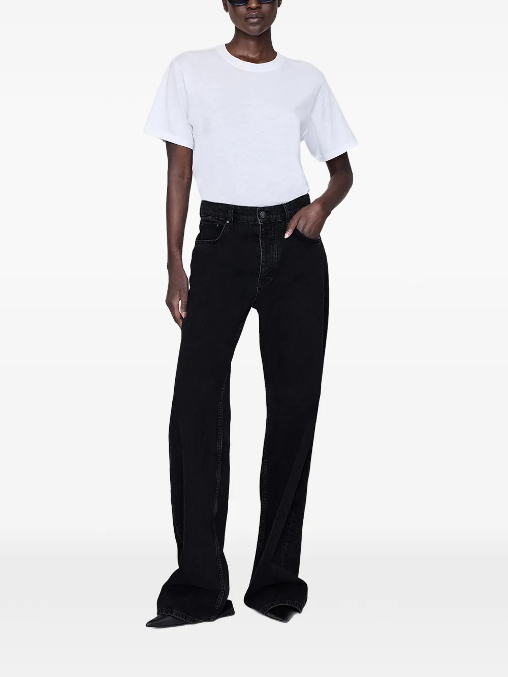 ANINE BING Hugh 32" jeans Zwart