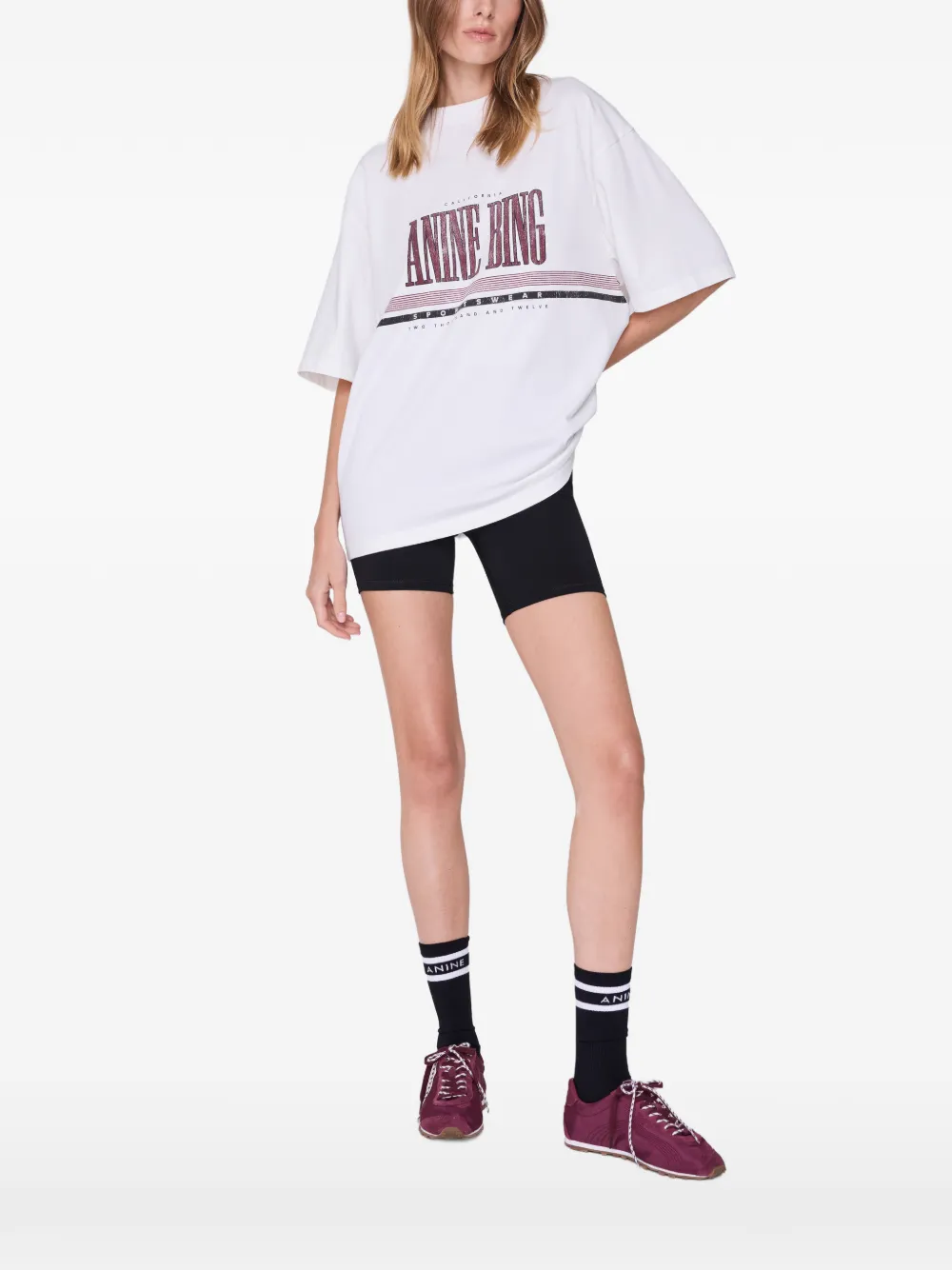 ANINE BING Nell tee sport - white