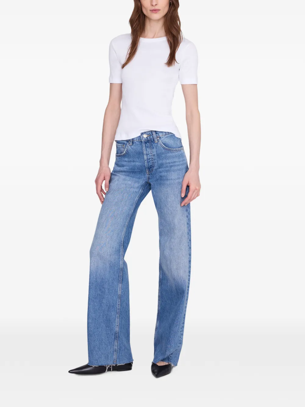 ANINE BING Sixtine T-shirt met korte mouwen Wit
