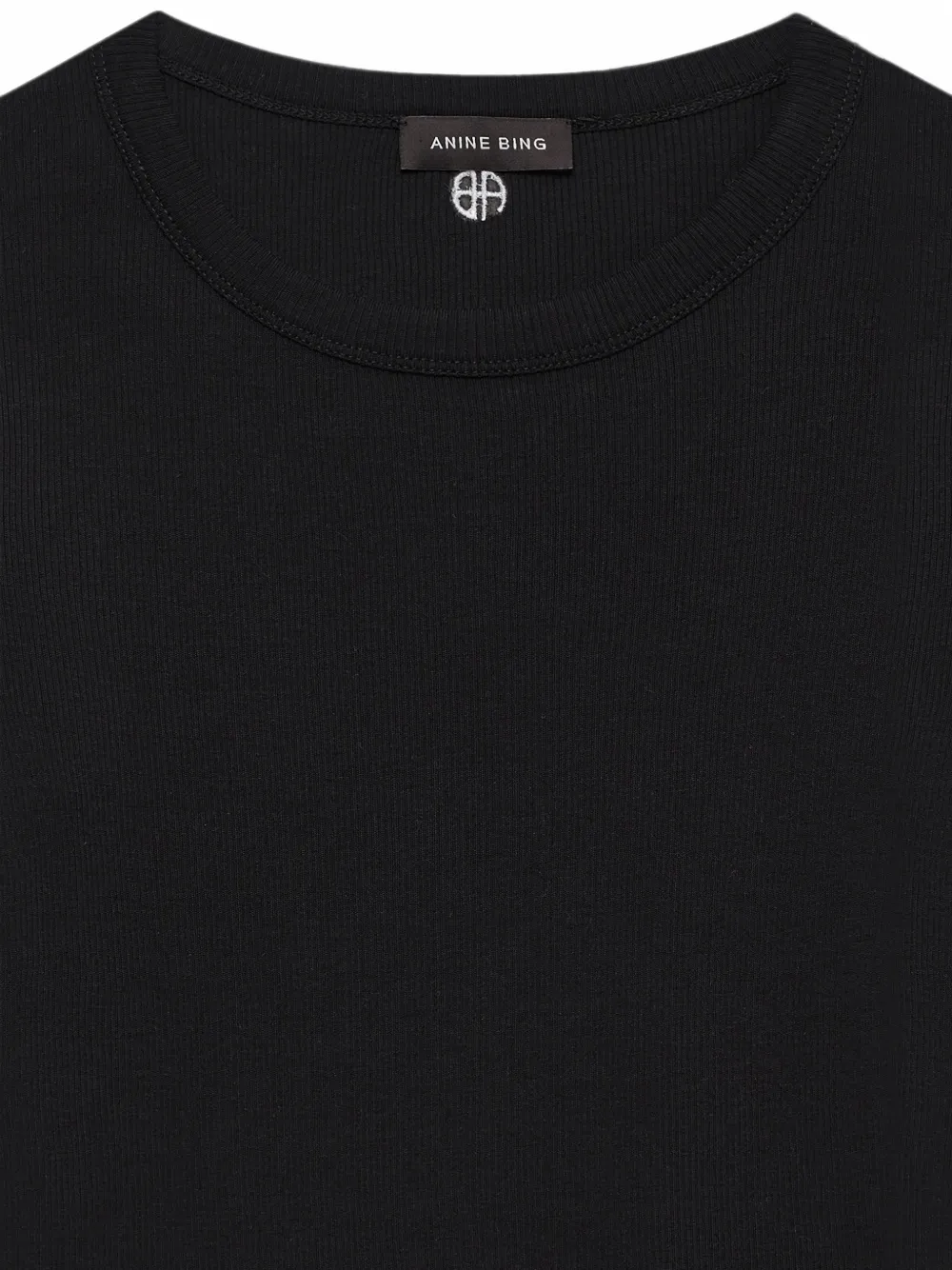 ANINE BING Sixtine T-shirt met korte mouwen Zwart