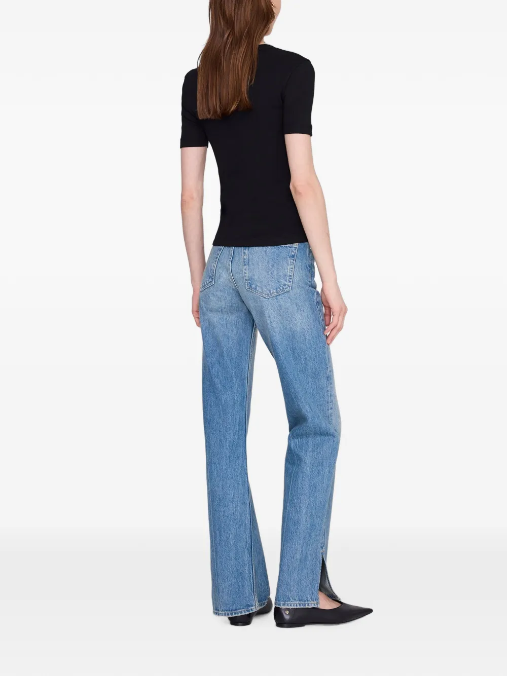 ANINE BING Sixtine T-shirt met korte mouwen Zwart