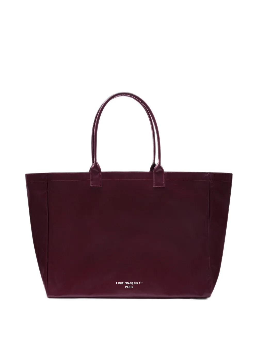 ANINE BING Leo gecoate canvas shopper Rood