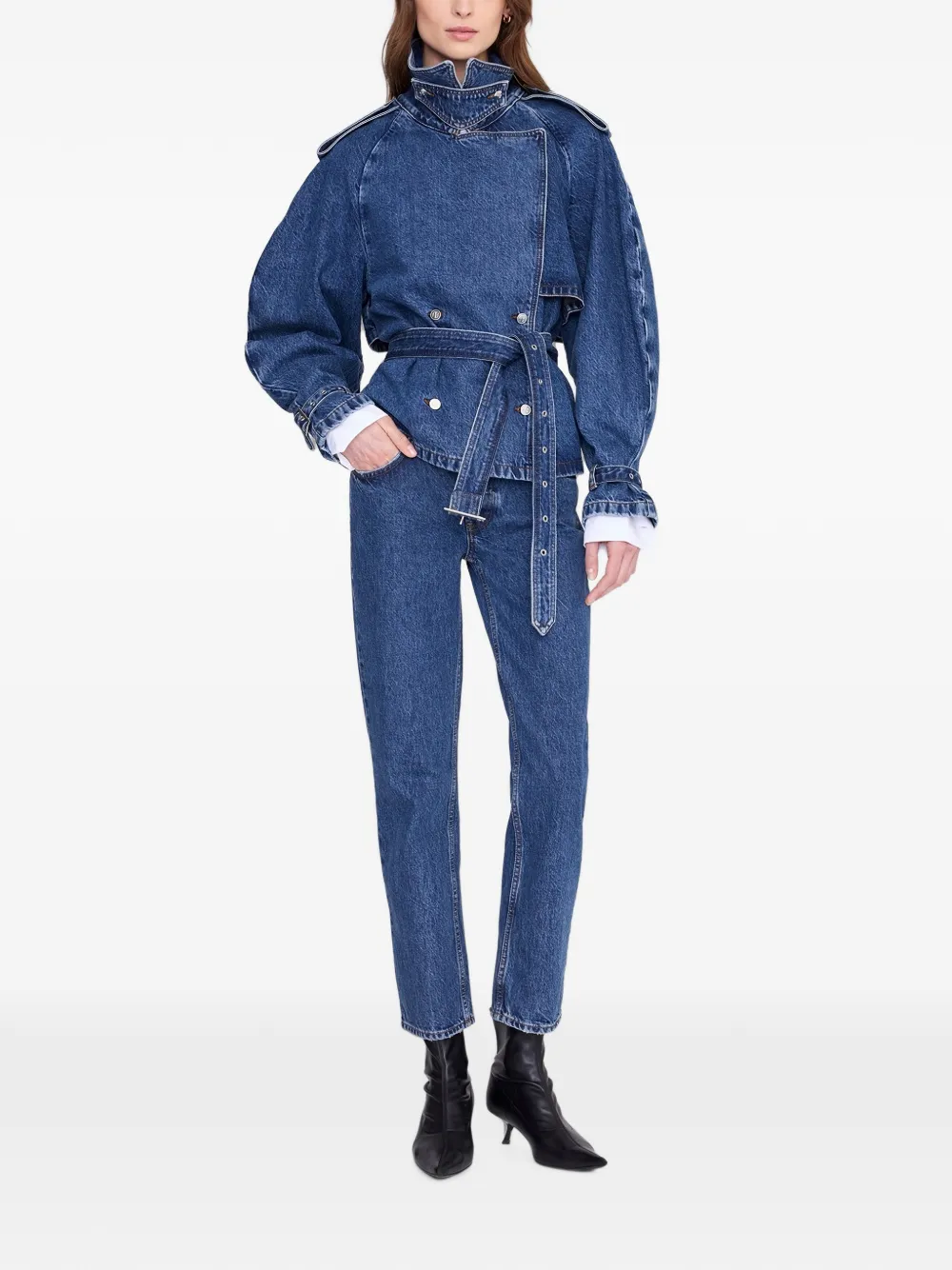 ANINE BING Pascale trenchcoat Blauw
