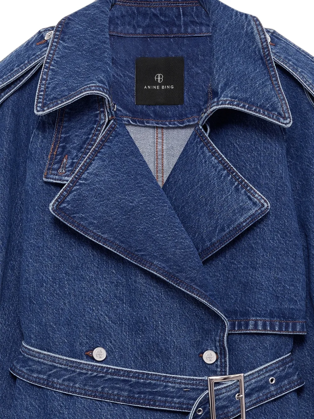 ANINE BING Pascale trenchcoat Blauw