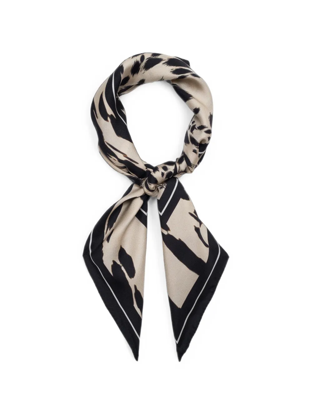 ANINE BING York sjaal met luipaard-print Beige