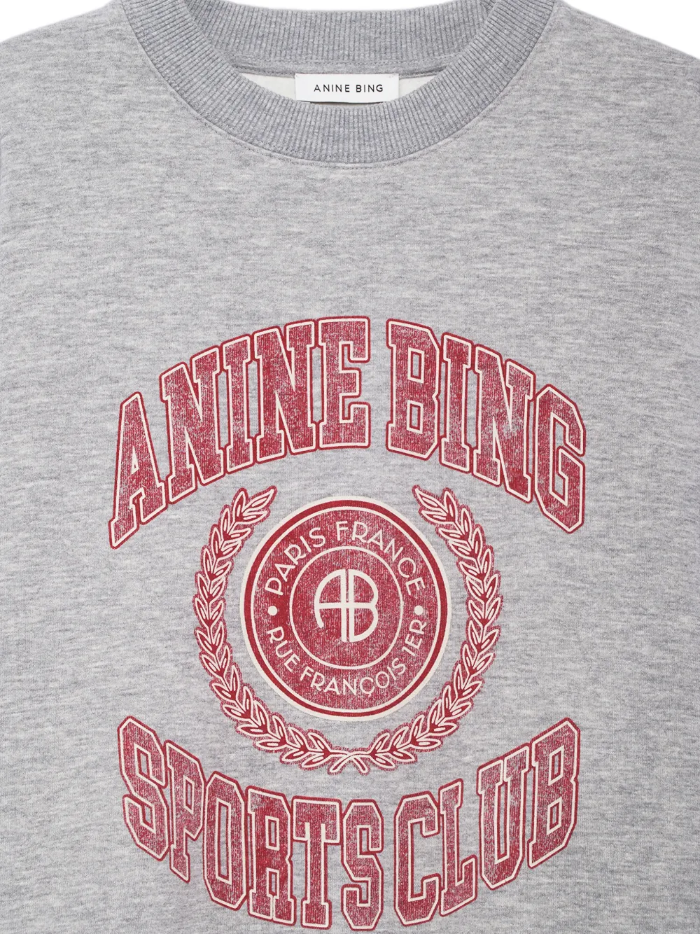 ANINE BING Miles collegiale sweater Grijs