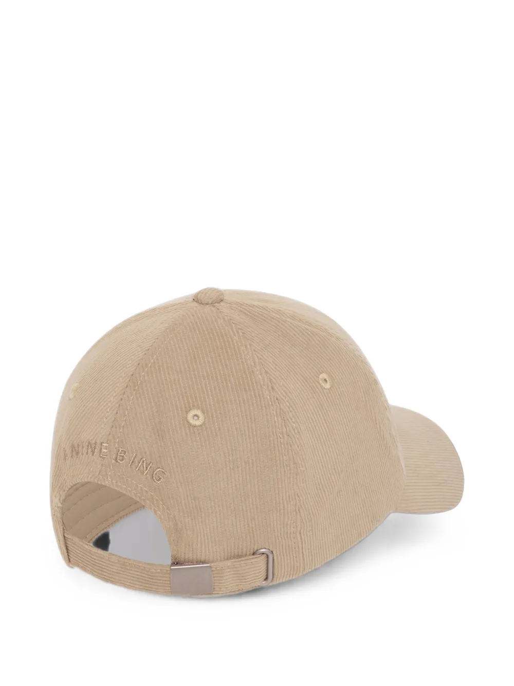 ANINE BING Jeremy AB ribfluwelen honkbalpet Beige