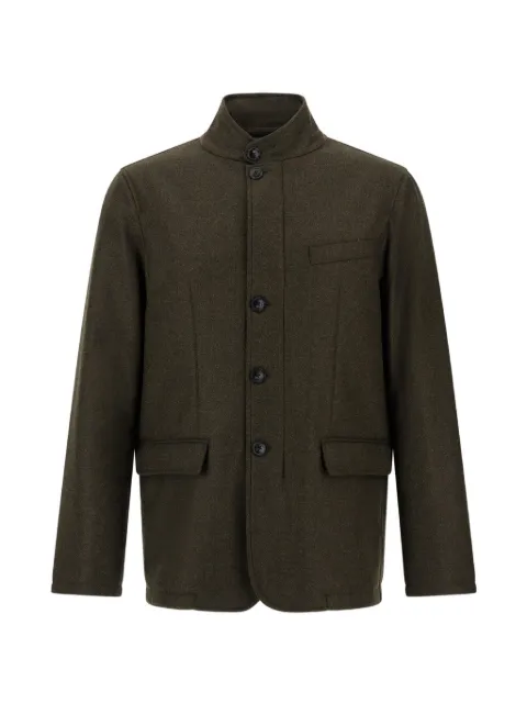 Herno button-up high-neck jacket