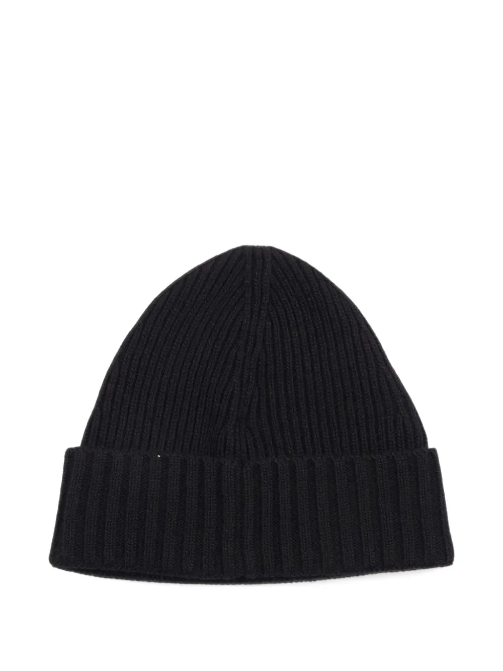 Stone Island Junior logo-patch beanie hat Zwart