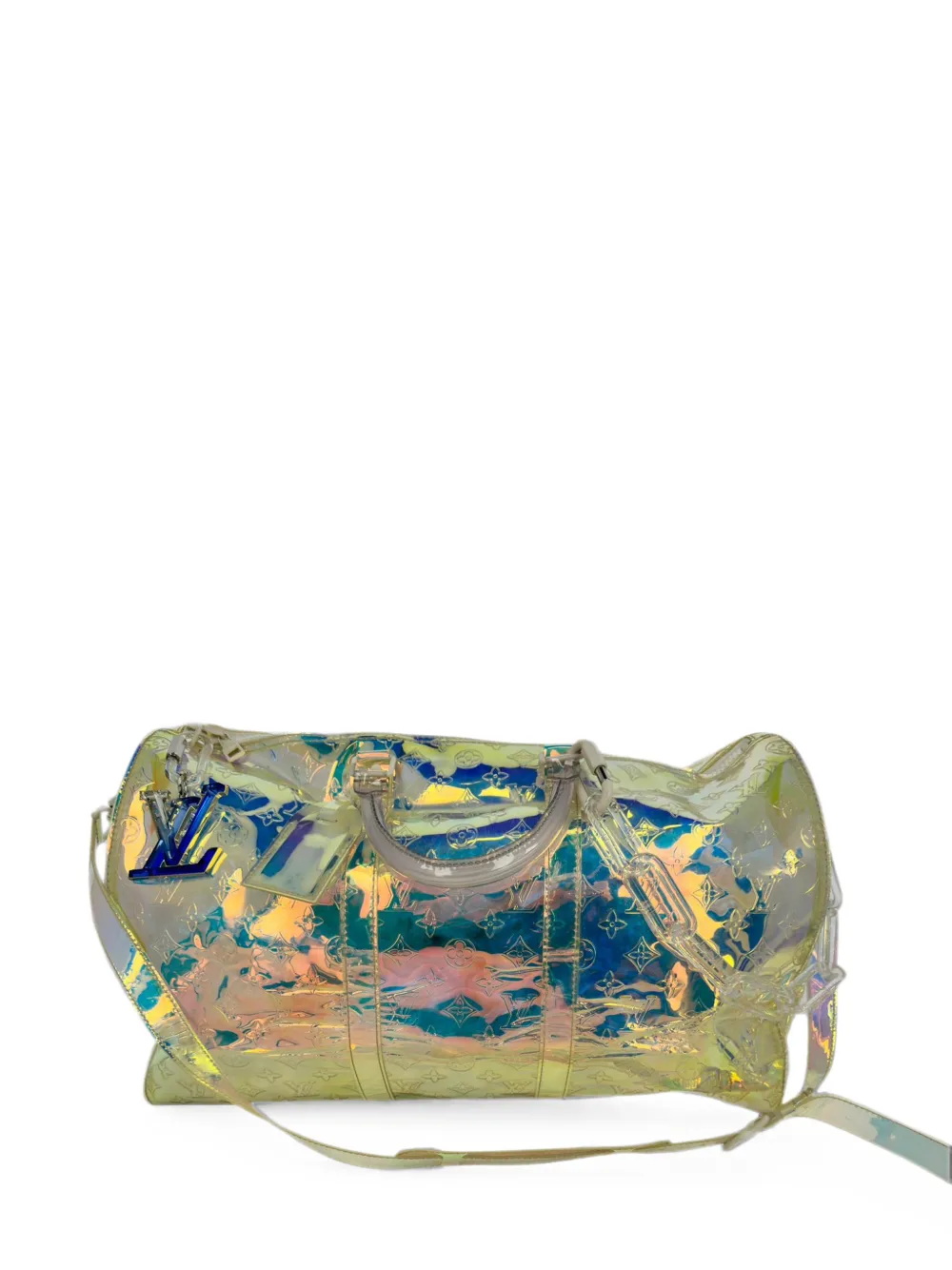 Louis Vuitton Pre-Owned Monogram Prism Keepall Bandoulière bag - Nude