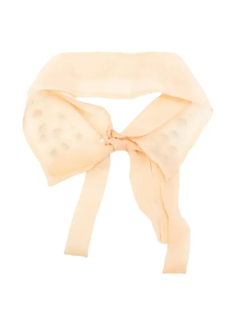 Seventy crystal-embellished silk scarf