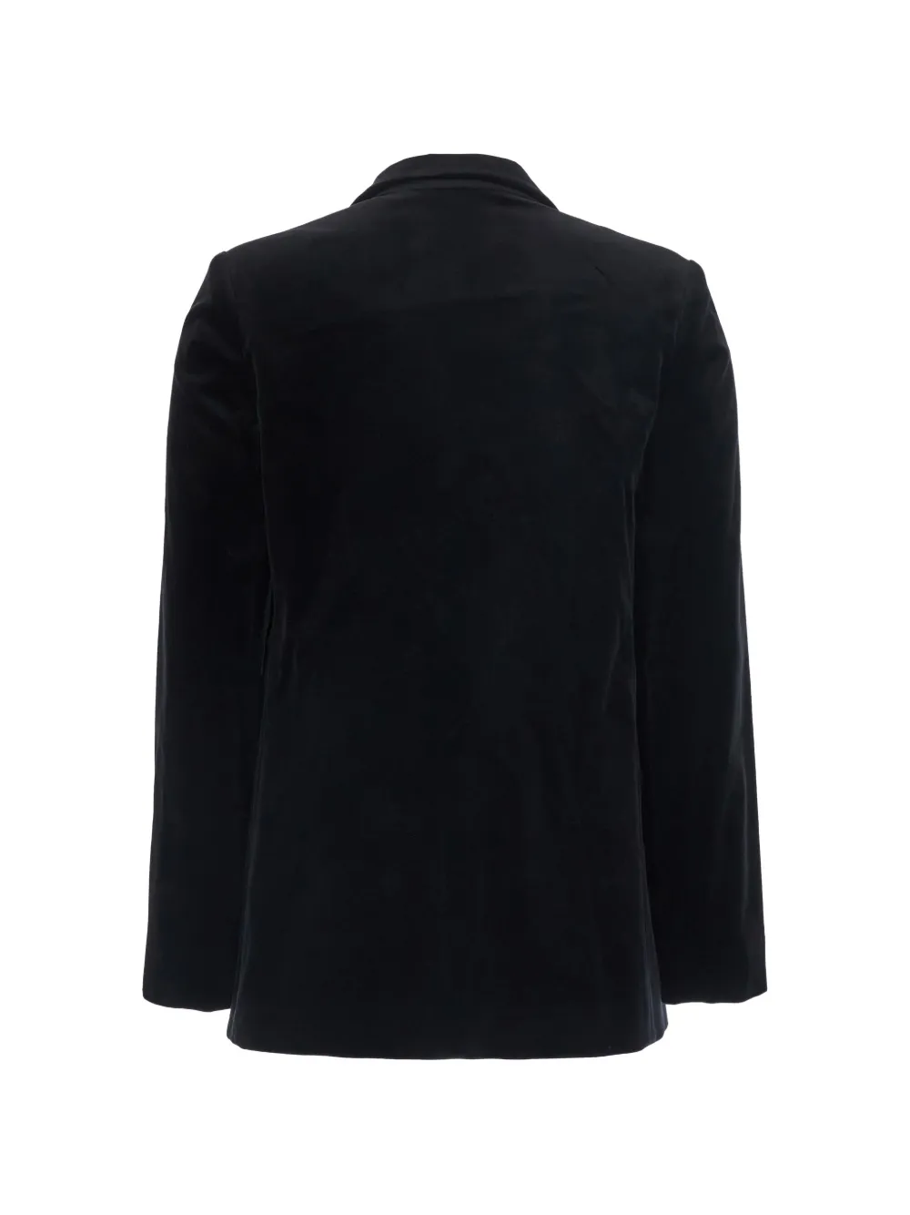 Antonelli Galbusera Velvet Double-breasted Blazer In Black