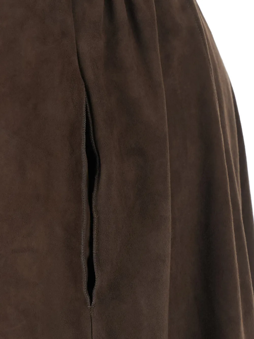 Antonelli suede flared skirt Bruin