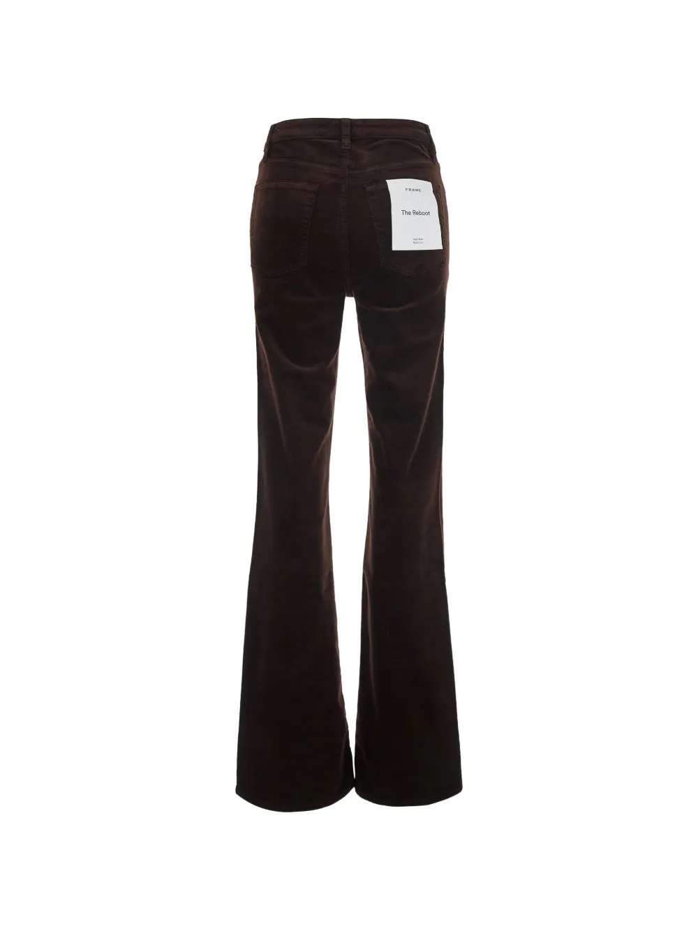 FRAME Flared jeans met ribfluweel-effect Bruin