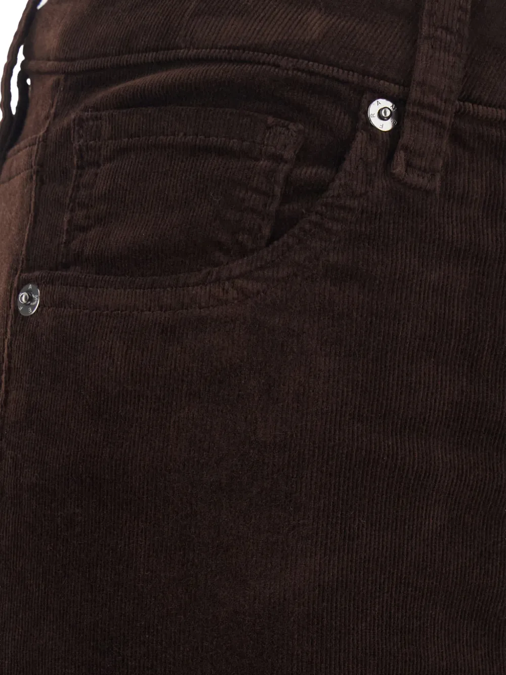 FRAME Flared jeans met ribfluweel-effect Bruin