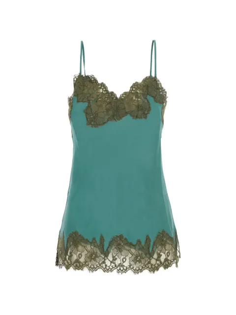 Gold Hawk Marilyn Bias lace-trim top