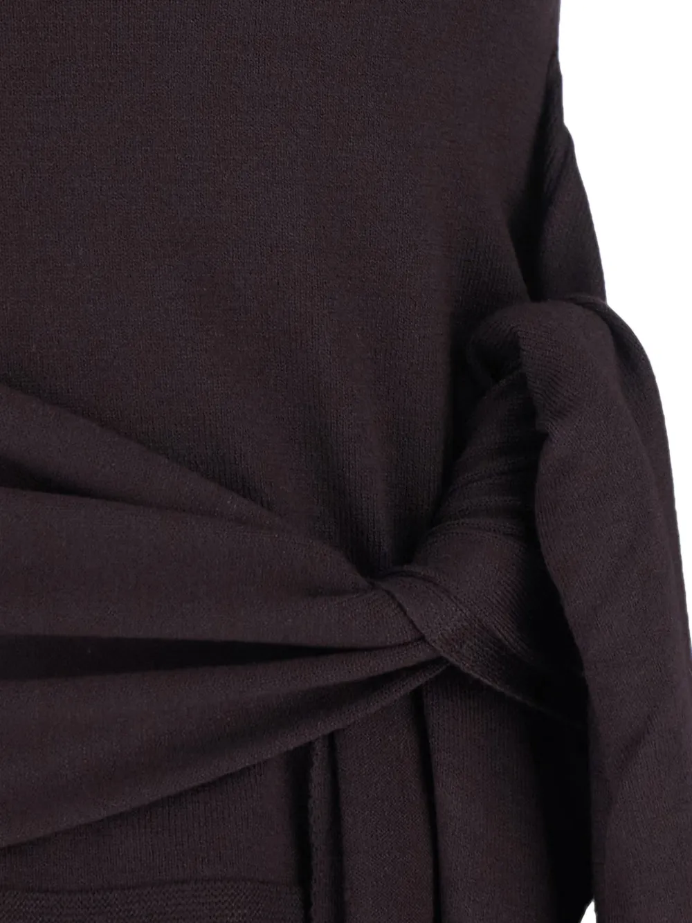 Federica Tosi Sweater met uitgesneden details en strik Bruin