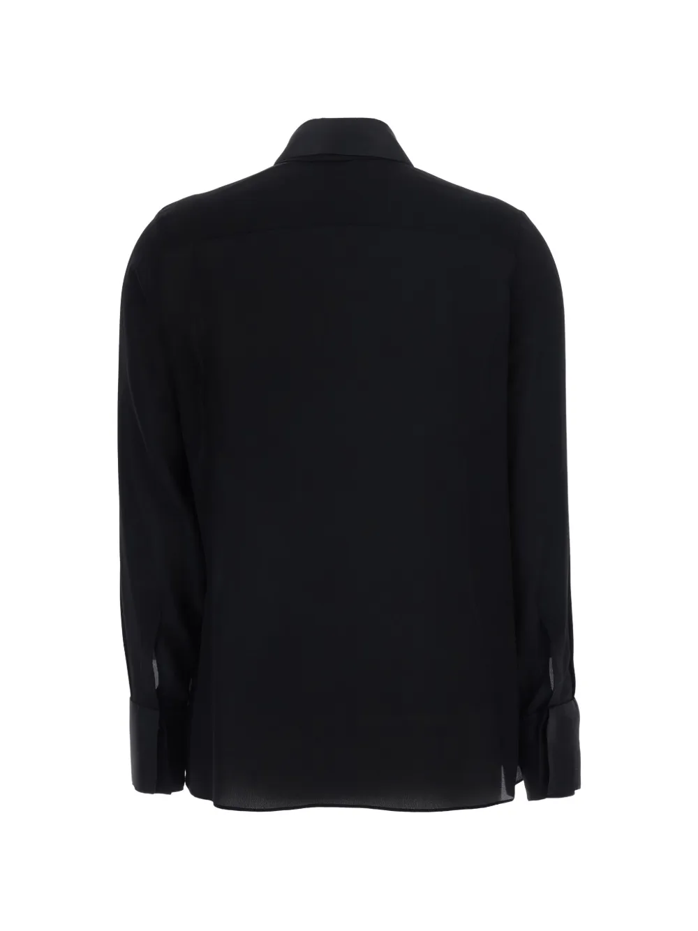 Antonelli Blouse met geplooide bies Zwart