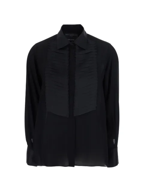 Antonelli pleated bib-front shirt