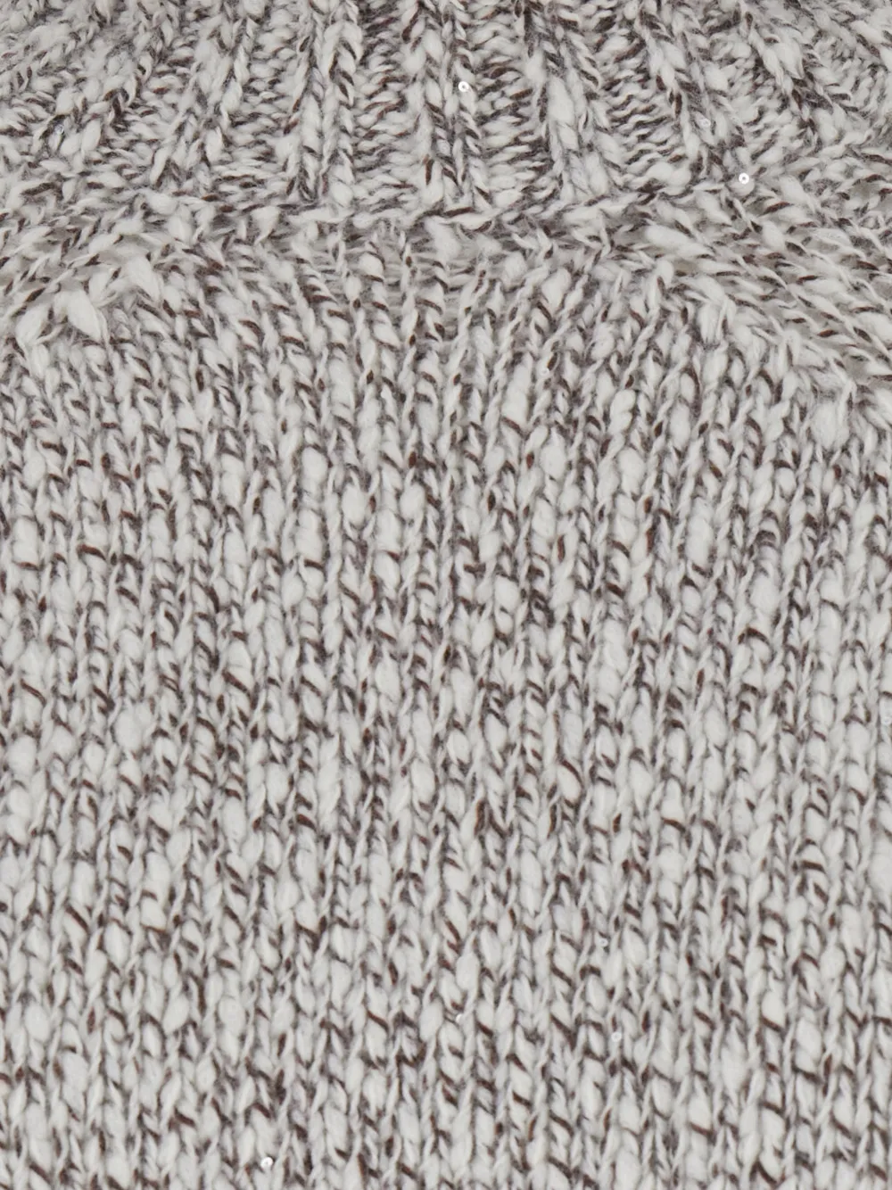 Antonelli sequin-embellished high-neck sweater Beige