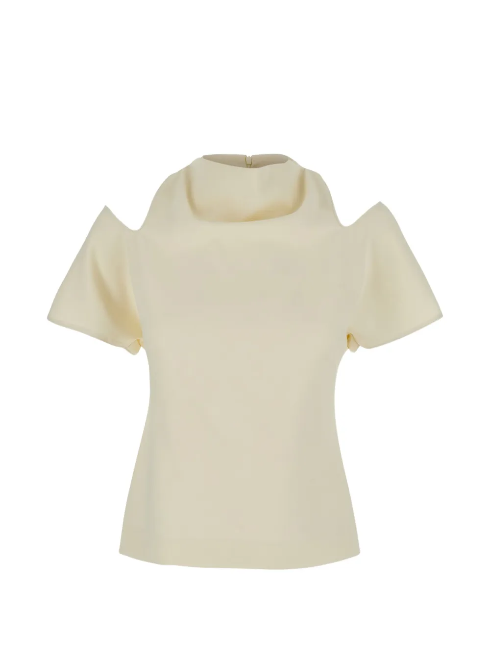 Federica Tosi cold-shoulder blouse - Toni neutri