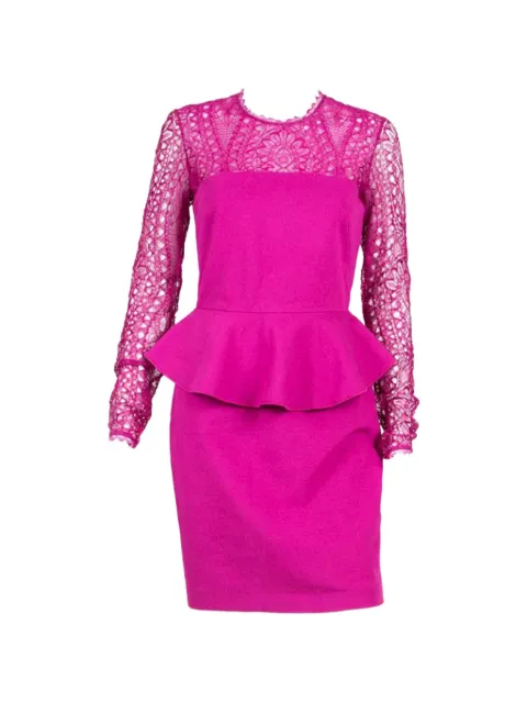 PUCCI Pre-Owned 2000s peplum lace midi dress