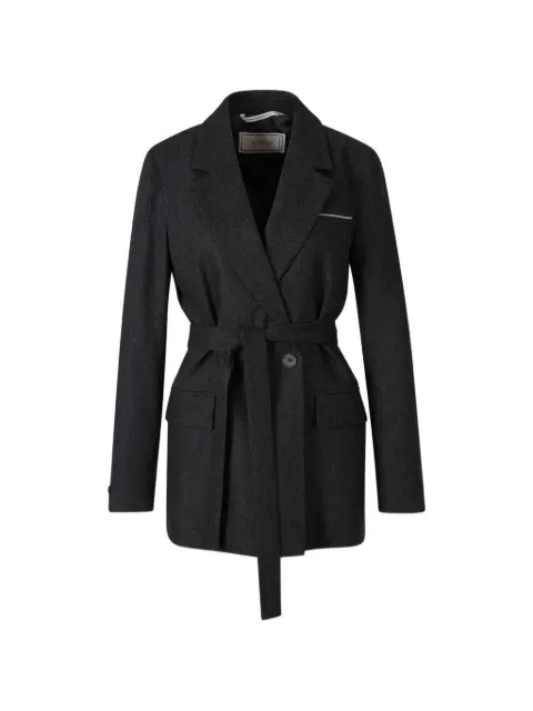 Peserico belted notch-lapels blazer