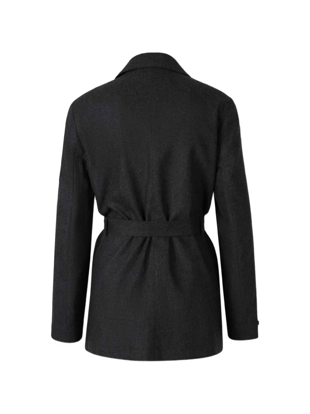 Peserico Blazer met gekerfde revers en ceintuur Grijs