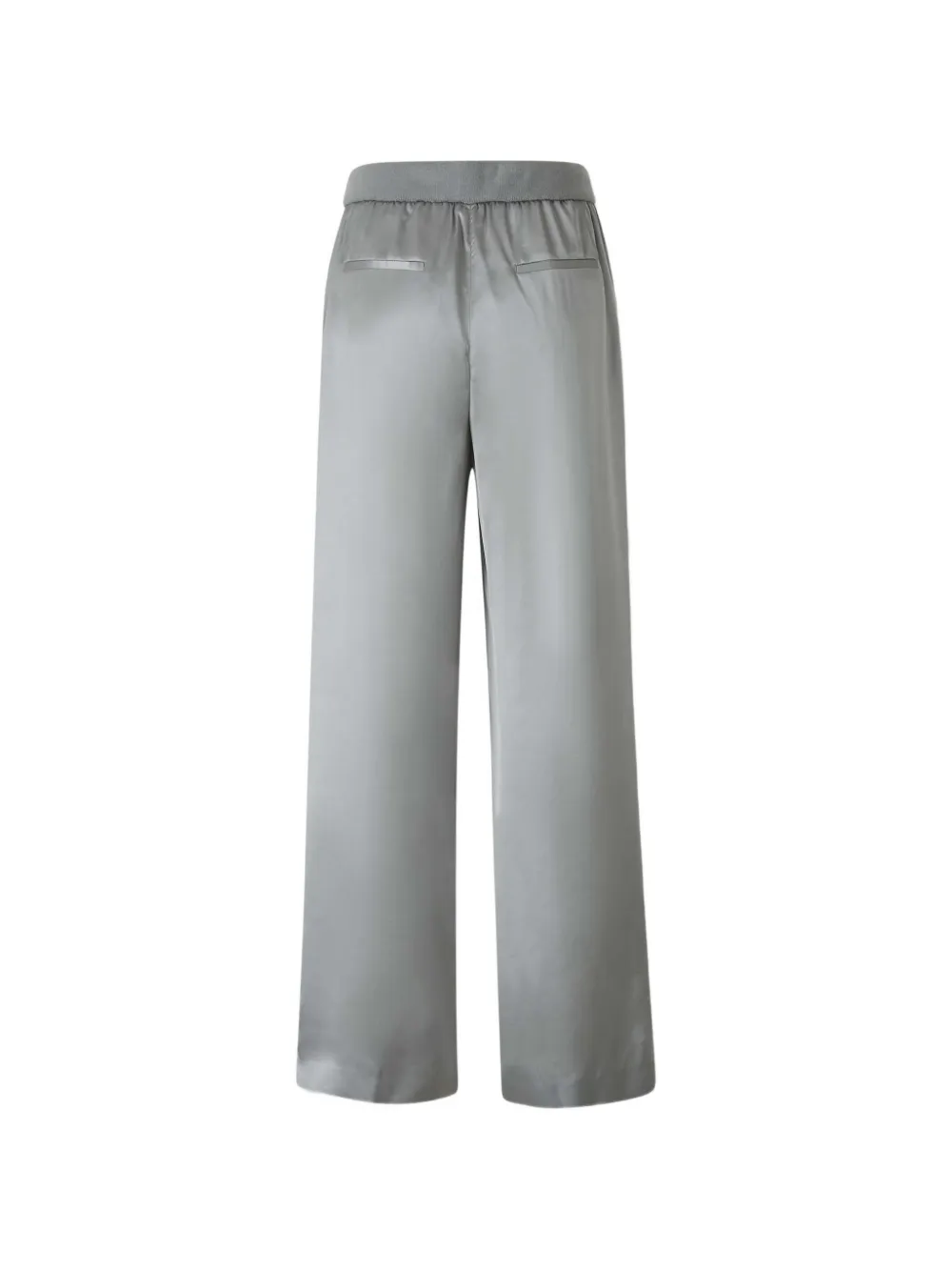 Peserico Broek met trekkoordtaille en wijde pijpen Grijs