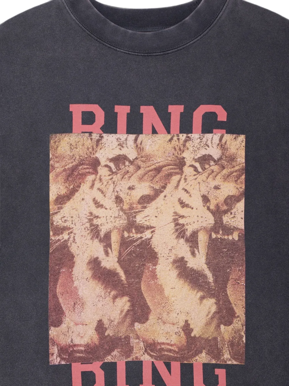 ANINE BING Miles Bing sweater met tijger Grijs