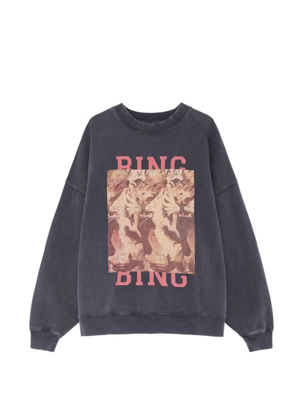 ANINE BING Miles sweatshirt tiger Bing - Grigio