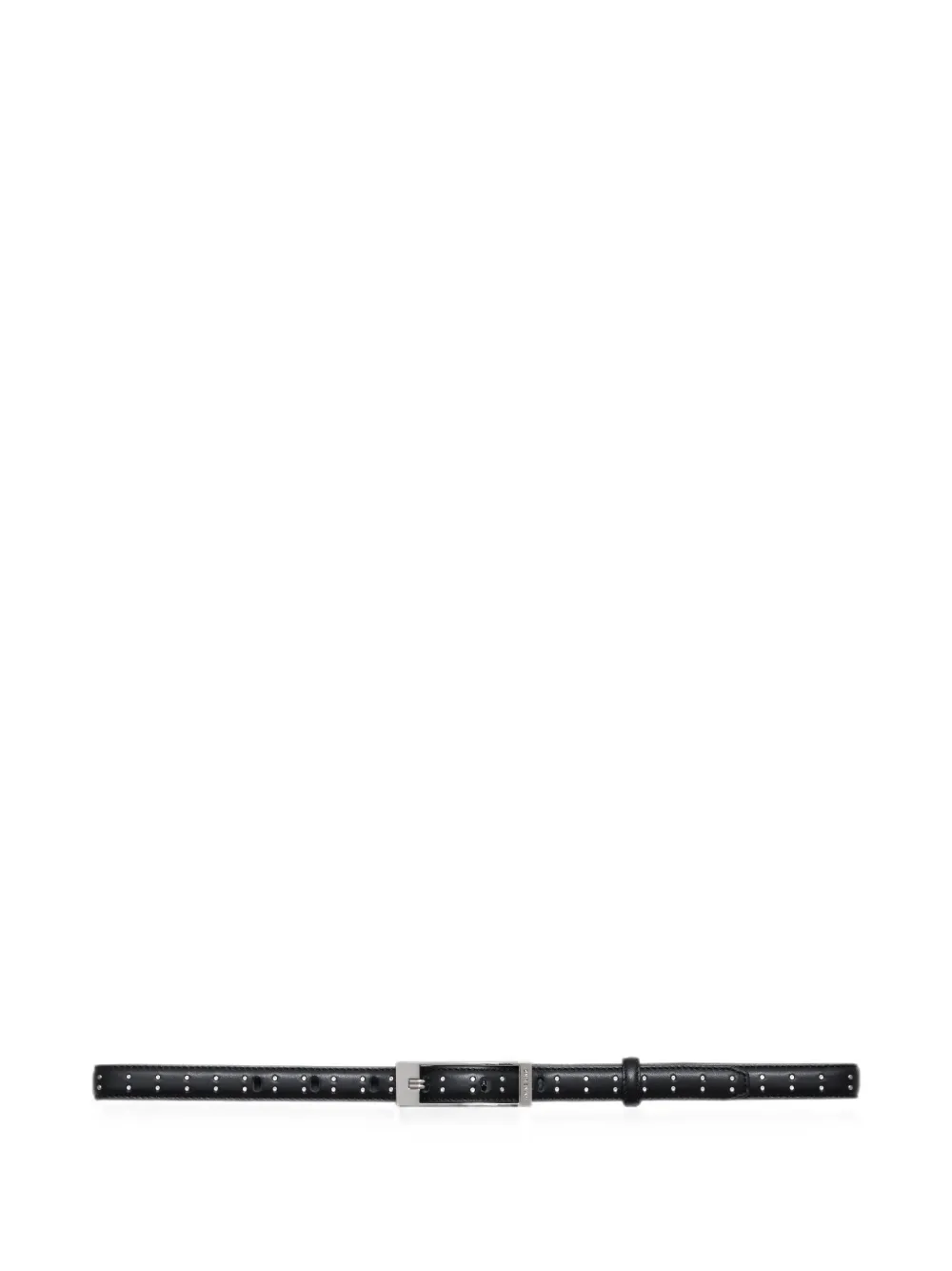 ANINE BING Elly soepele leren riem met studs Zwart