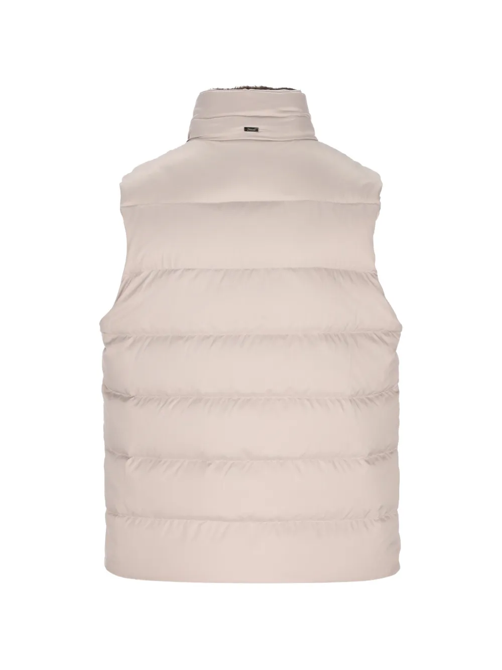 Herno Bodywarmer met hoge hals Beige