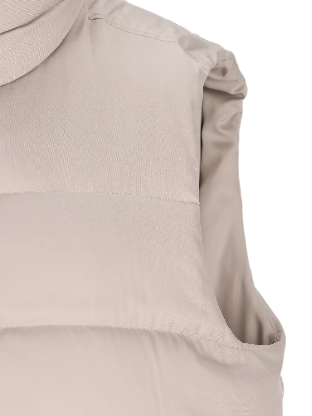 Herno Bodywarmer met hoge hals Beige