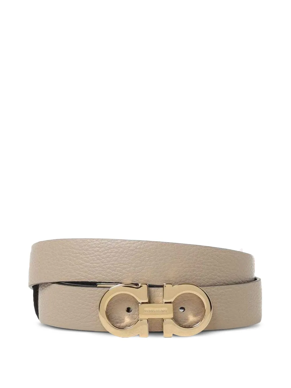 Ferragamo reversible and adjustable Gancini belt - Toni neutri