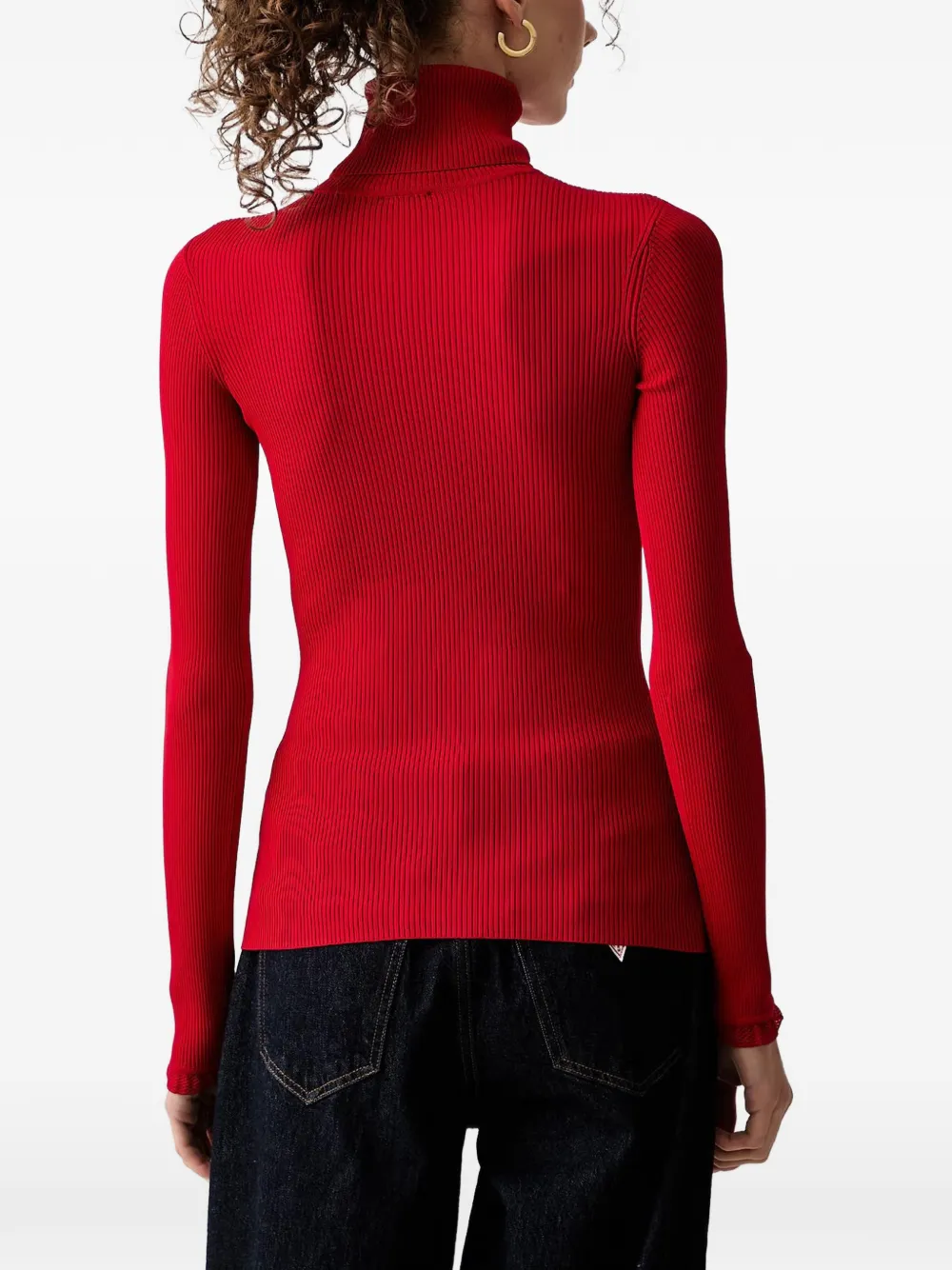 Elisabetta Franchi Ribgebreide coltrui Rood