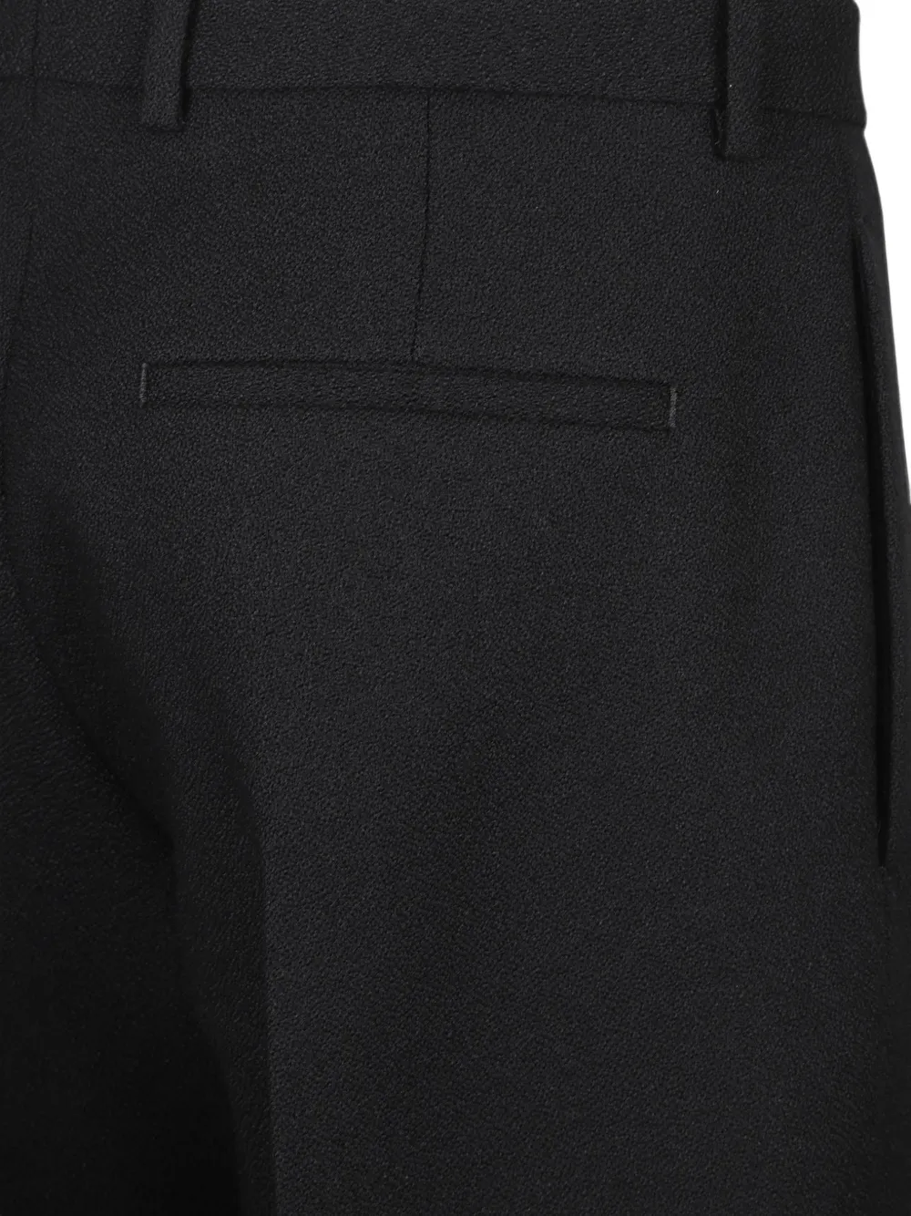 Jil Sander Straight wollen plooibroek Zwart