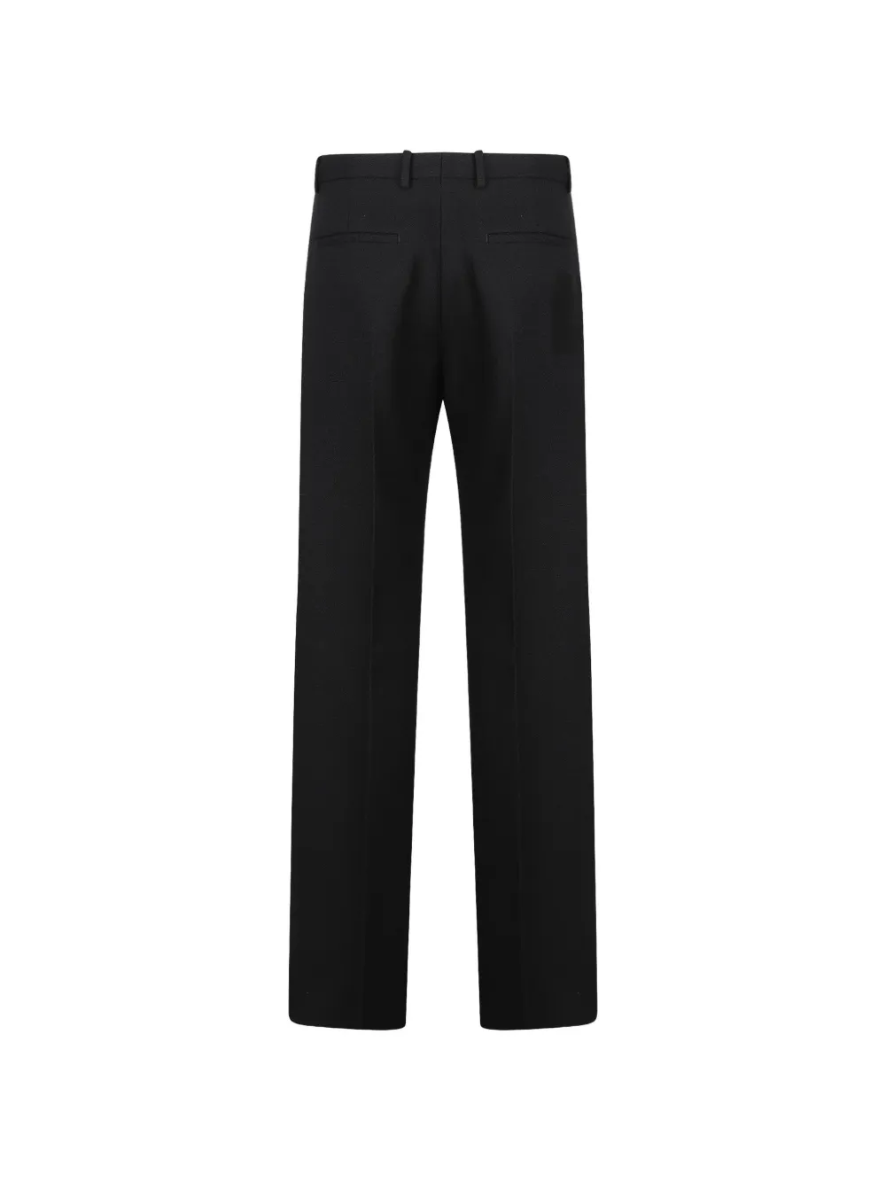 Jil Sander Straight wollen plooibroek Zwart