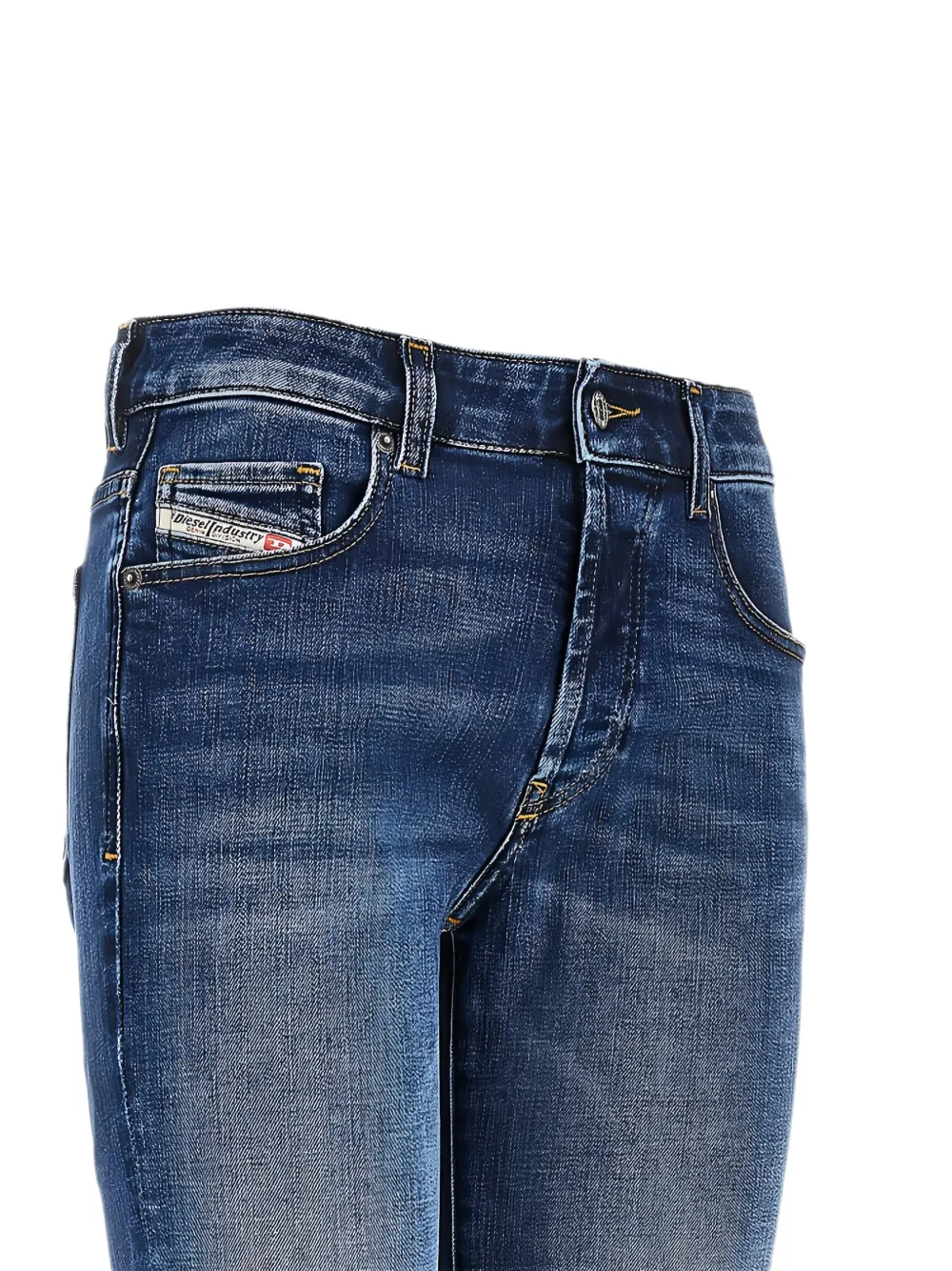 Diesel 1989 jeans met whiskerdetails Blauw