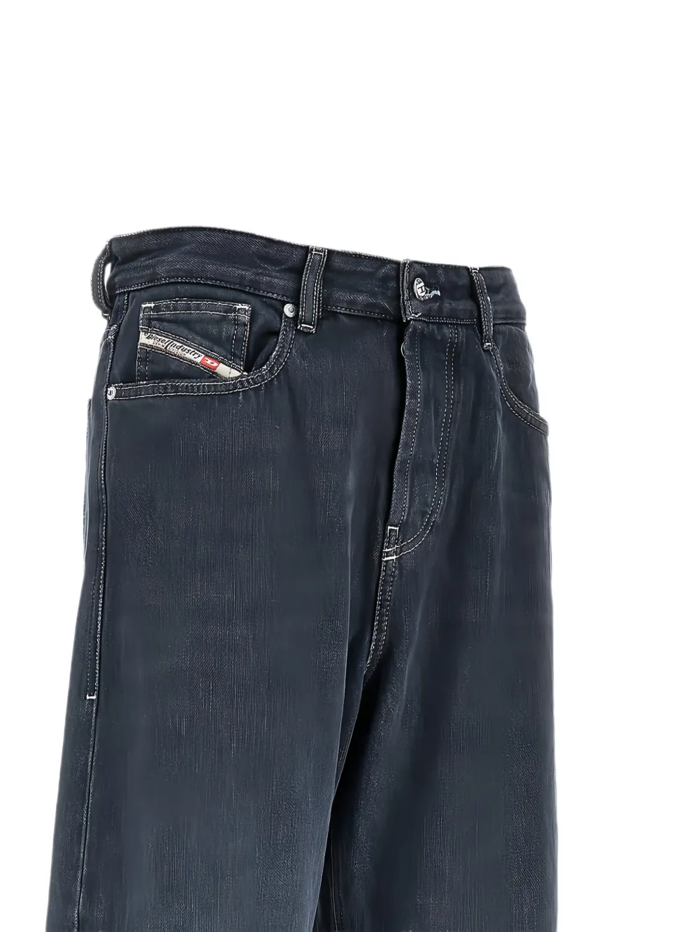 Diesel Jeans met wijde pijpen Zwart