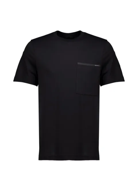 Moncler T-shirt i bomuldsjersey med brystlomme