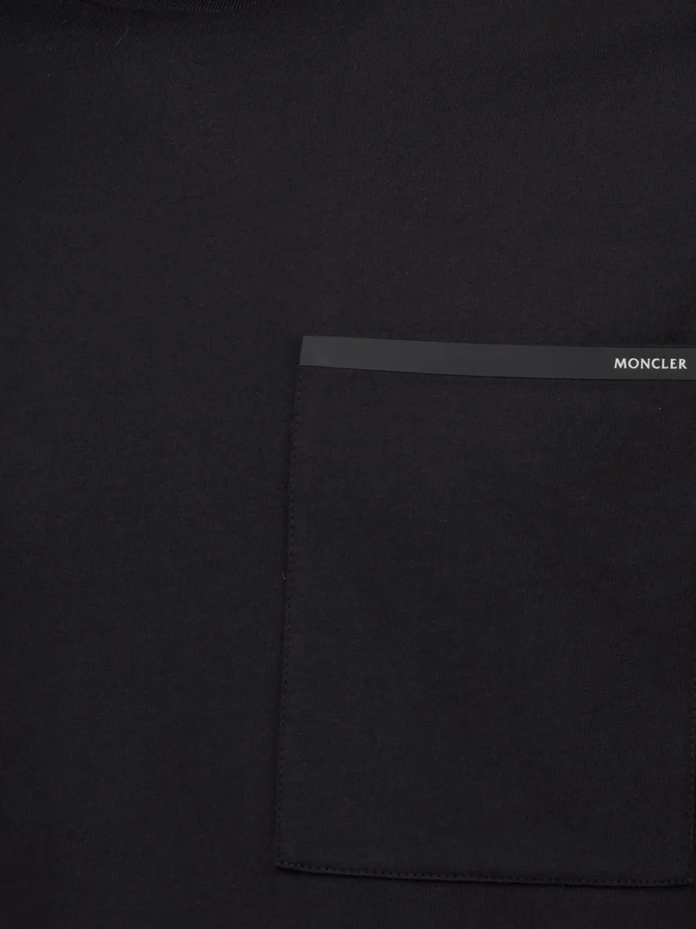 Moncler katoenen-jersey T-shirt met borstzak Zwart