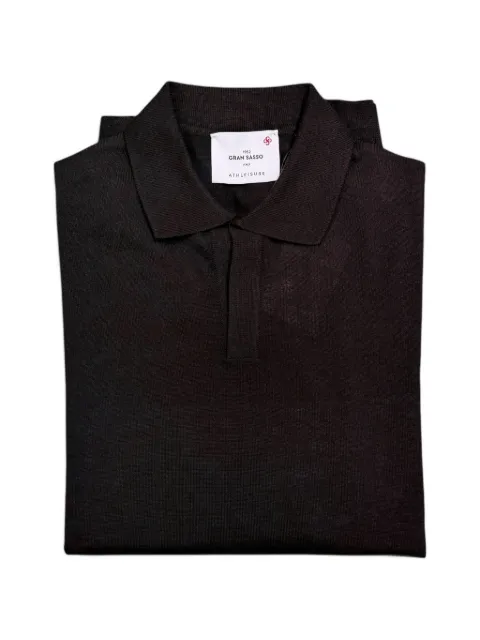 Gran Sasso fine-knit polo-collar sweater
