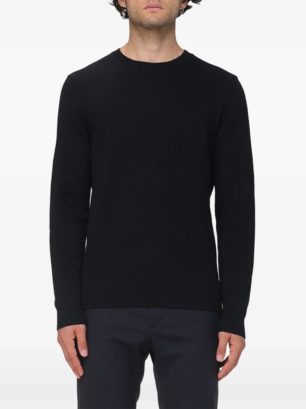 Zanone waffle-knit virgin wool sweater