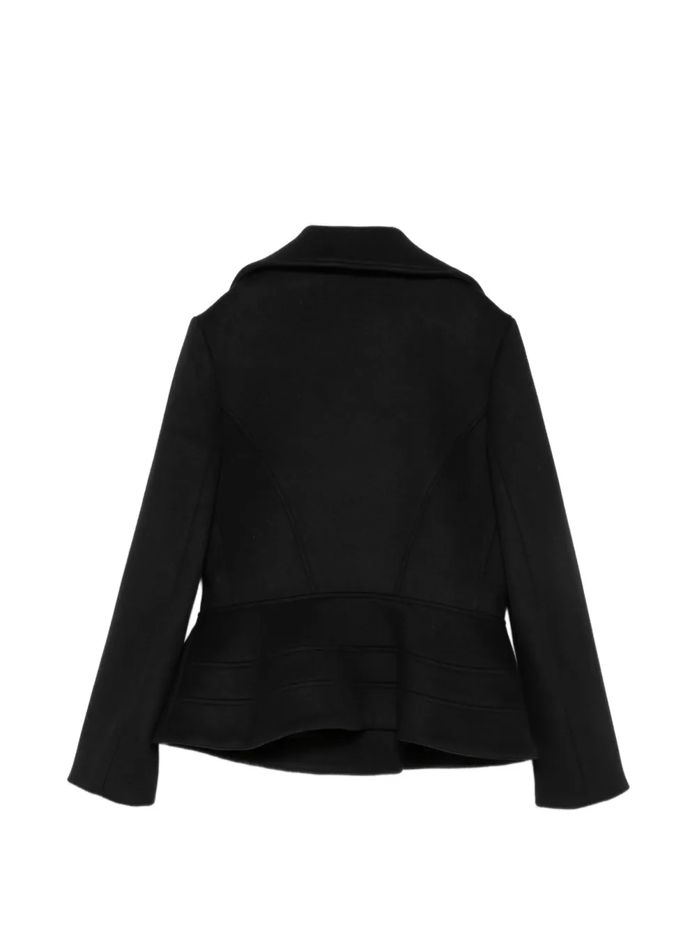 Proenza Schouler double-breasted peplum coat Zwart